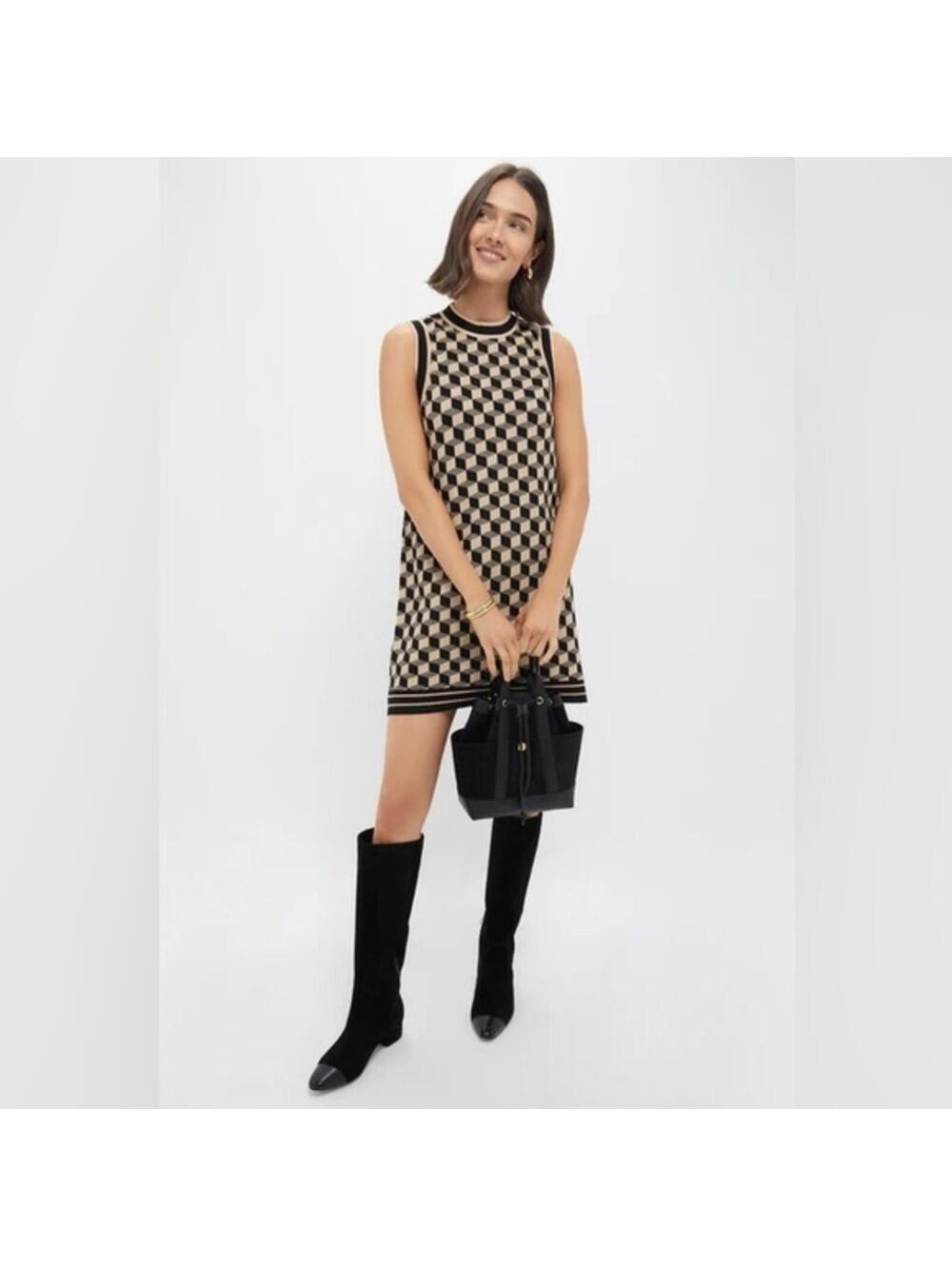 Camila Coelho Abstract High Neck midi dress size XS